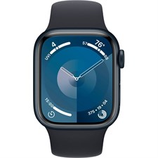 Apple Watch Series 9 (GPS) 41mm Midnight Aluminum Case with Midnight Sport Band - M/L - Midnight MR8X3