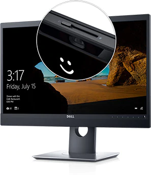 Dell P2418HZ Monitor - A personalized, secure experience with Windows Hello
