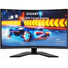 Gigabyte G32QC A Curved Gaming Monitor 31.5" QHD VA 1500R 1ms 165Hz FreeSync Premium Pro HDR400
