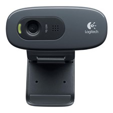 Logitech C270 HD Webcam (Black) 720p 30 fps