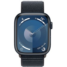 Apple Watch Series 9 (GPS) 45mm Midnight Aluminum Case with Midnight Sport Loop - Midnight MR9C3