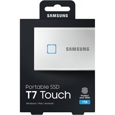 Samsung Portable SSD T7 TOUCH USB 3.2 1TB (Silver) MU-PC1T0S/WW