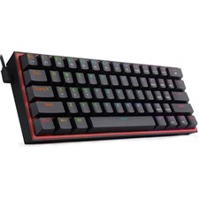 Redragon FIZZ RGB K617 Wired Mechanical Compact Gaming Keyboard Black - Red Switches - Chroma RGB