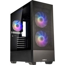 Lian Li LANCOOL 205 MESH C ATX Computer Case, Tempered Glass, Black, Included Type C Port