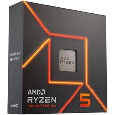 AMD Ryzen 5 7600X Desktop Processor, 6 Core, 12 Threads, Socket AM5, Unlocked, Zen-4