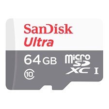 SanDisk Ultra microSDXC UHS-I 64GB Memory Card SDSQUNR-064G-GN3MN