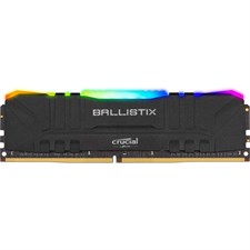Crucial Ballistix RGB 8GB DDR4 3200MHz Desktop Gaming Memory (Black) | BL8G32C16U4BL