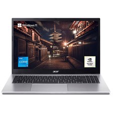 Acer Aspire 3 A315-59G-51WP Laptop - Intel Core i5-1235U, 8GB, 256GB SSD, NVIDIA GeForce MX550 2GB, Windows 11, 15.6" FHD Display, Pure Silver - NX.K6WSG.00E (Official Warranty)