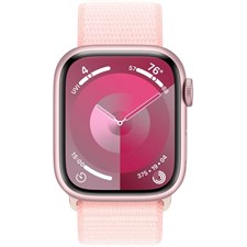 Apple Watch Series 9 (GPS) 41mm Pink Aluminum Case with Light Pink Sport Loop - Pink MR953