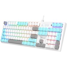 Bloody S510R Customize Mechanical Switch RGB Gaming Keyboard - BLMS Red Switch - Icy White