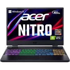 Acer Nitro 5 AN515-46-R9PR Gaming Laptop - AMD Ryzen 7 6800H, 16GB DDR5, 512GB SSD, GeForce RTX 3060 6GB, 15.6" FHD 165Hz, Windows 11, Backlit KB - NH.QH4SG.006 | Obsidian Black (Official Warranty)