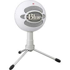 BLUE Snowball iCE Plug and Play USB Microphone - 988-000181 - for PC, Mac, Gaming, Recording, Streaming, Podcasting - White