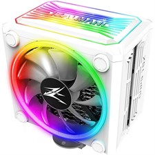 Zalman CNPS16X White Real RGB LED CPU Cooler with 4D Patented Corrugated Fin Design 120mm for Intel & AMD