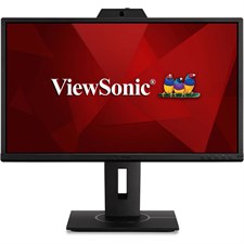 ViewSonic VG2440V 23.8" FHD Video Conferencing IPS Monitor with Integrated Camera Ergonomic Design HDMI DisplayPort Flicker-Free