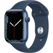 Apple Watch Series 7 (GPS, 45mm, Blue Aluminum, Abyss Blue Sport Band)