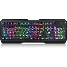 Redragon CENTAUR 2 Rainbow Membrane Gaming Keyboard - 3-Color Rainbow Backlit K506-1