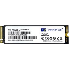 TwinMOS 256GB M.2 PCIe Gen3x4 NVMe SSD NVMEEGBM2280 