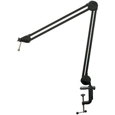 512 Audio 512-BBA Adjustable Microphone Boom Arm For Podcasting, Broadcasting, Streaming, and Recording Mic Stand
