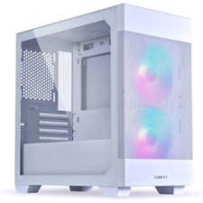 Lian Li LANCOOL 205M MESH Gaming Computer Case, RGB, Snow