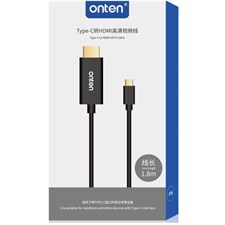 Onten Type-C to HDMI 4K HD Cable 60HZ - OTN-9581 - 1.8M