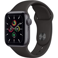 Apple Watch SE (GPS, 44mm) - Space Gray Aluminum Case with Black Sport Band