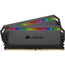 Corsair DOMINATOR PLATINUM RGB 16GB (2 x 8GB) DDR4 DRAM 3600MHz C16 Memory Kit - Black CMT16GX4M2K3600C16