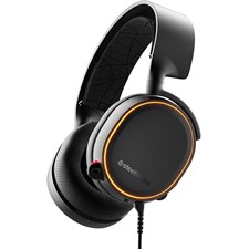 SteelSeries Arctis 5 (2019 Edition) RGB Illuminated Gaming Headset for PC and PlayStation 4 - Black - 61504