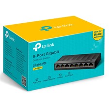 TP-Link LS1008G 8-Port 10/100/1000Mbps Desktop Unmanaged Switch Gigabit