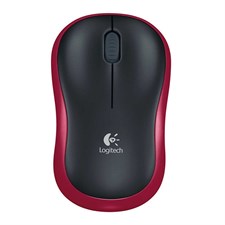 Logitech Wireless Mouse M185 - Red | Black - 910-002503