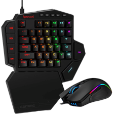 Redragon K585RGB-BA Gaming Essentials Combo Gaming Keypad and M721 RGB Mouse