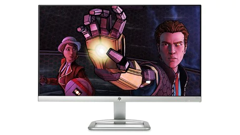 HP monitor with gaming screen fill