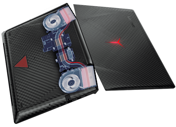 Lenovo Legion Y720 with Transparent Bottom Cover to Highlight Dual Metal Fans and Air Vents